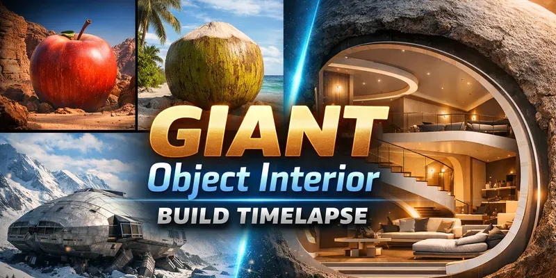 Giant Object Interior Build Timelapses Veo Prompt | PromptBase