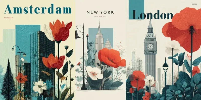 City Poster Pack Generator App | PromptBase