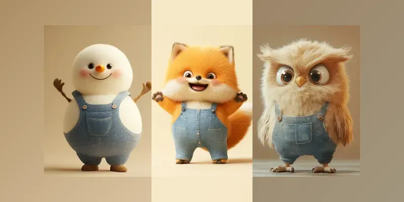 Cute Cartoon Animals Generator App | PromptBase
