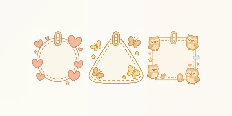 Kawaii Style Doodle Labels Generator App | PromptBase