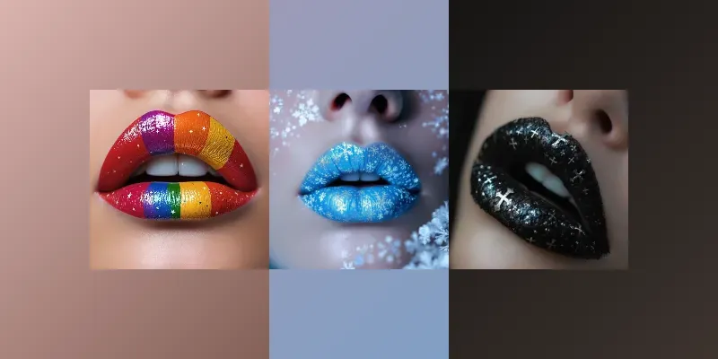 Realistic Lips With Cultural Patterns Generator App | PromptBase