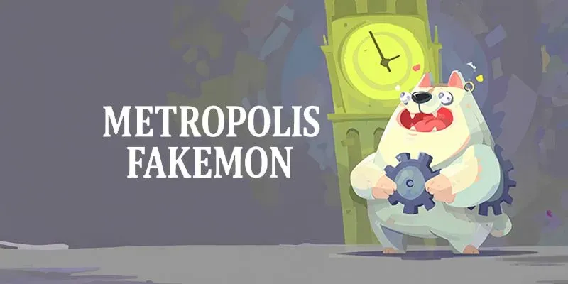 Neon Metropolis Fakemon Art Poster Generator App | PromptBase