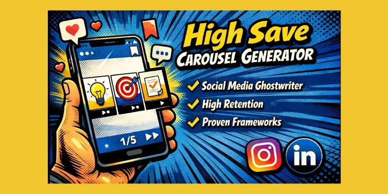 High Save Carousel Generator ChatGPT Prompt | PromptBase