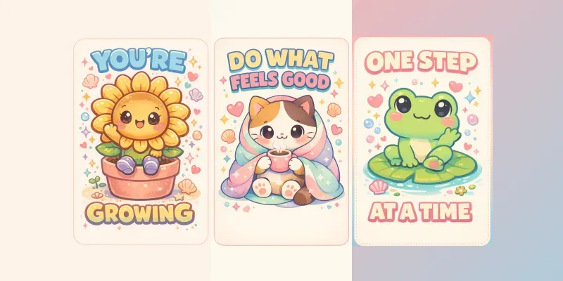 Cute Kawaii Poster Prompt For Viral Art Generator App | PromptBase