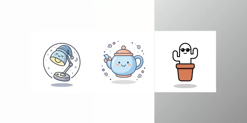 Whimsical Floating Object Character Icon Generator App | PromptBase