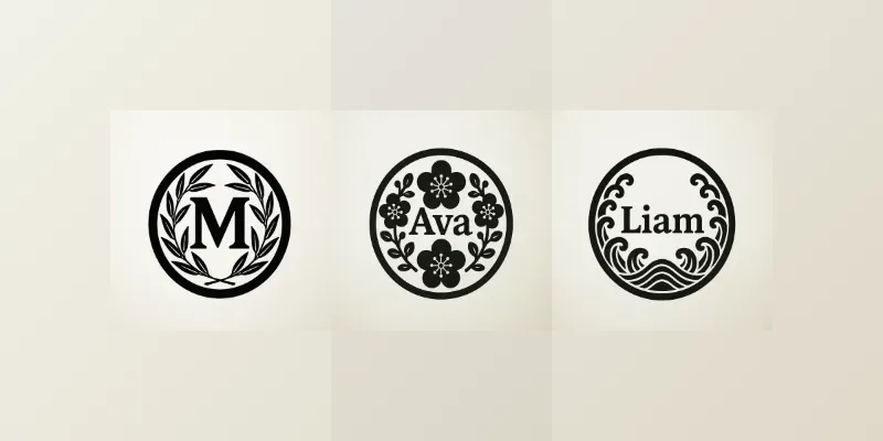 Japanese Monogram Crest Logo Generator App | PromptBase
