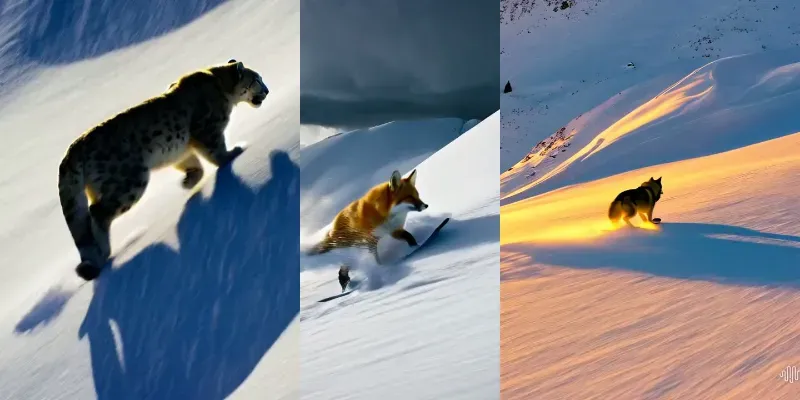 Extreme Animal Sports Action Shots Hailuo AI Prompt | PromptBase