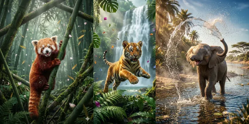 Realistic Animal Celebration Illustrator Generator App | PromptBase