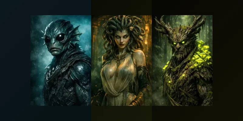Cinematic Creature Poster Generator App | PromptBase