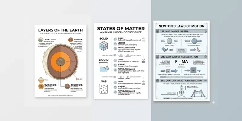 Minimal Science Infographic Poster Generator App | PromptBase