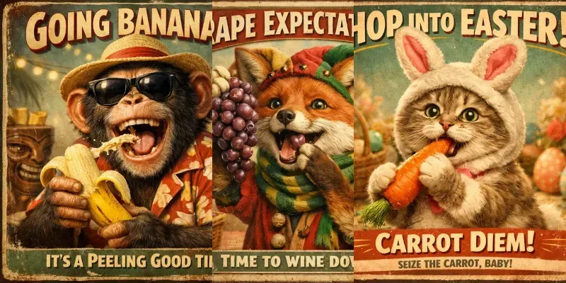 Vintage Animal Poster Prompt Pack Generator App | PromptBase