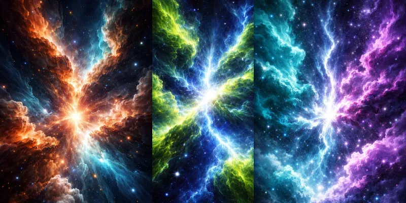 Neon Rift Nebula Ultra Cosmic Glow Generator App | PromptBase
