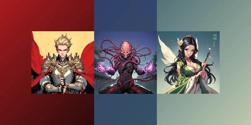 Dynamic Game Character Art Generator App | PromptBase