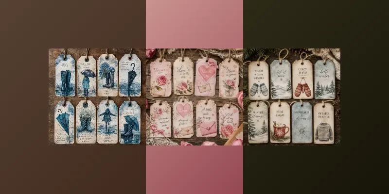 Vintage Tag Sticker Sheet Prompts Generator App | PromptBase