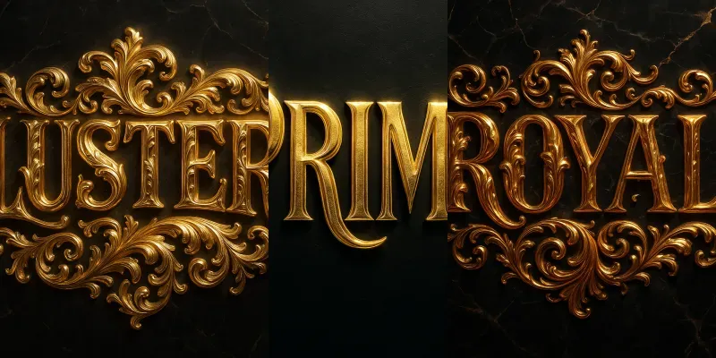 Golden Elite Lettering Pack Generator App | PromptBase