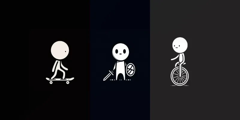 Minimalist Stickman Line Art Generator App | PromptBase