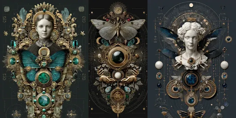 Ornate Alchemy Relic Art Style Midjourney Prompt | PromptBase