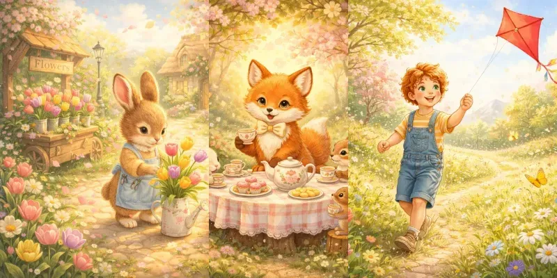 Spring Storybook Dreams ChatGPT Image Prompt | PromptBase