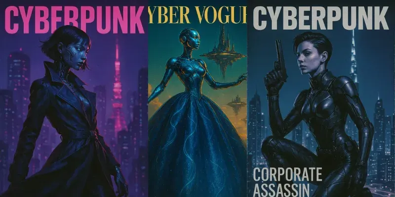 Cyberpunk Vogue Poster Generator App | PromptBase