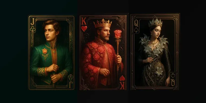 Floral Fantasy Playing Card Style ChatGPT Image Prompt | PromptBase
