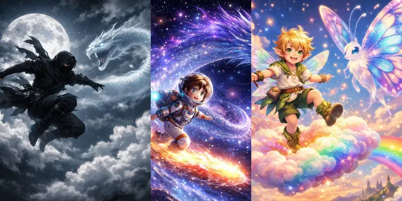 Epic Anime Sky Riders Collection Generator App | PromptBase