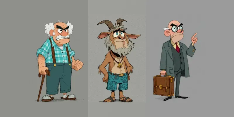 Exaggerated Faces Character Design Generator App | PromptBase
