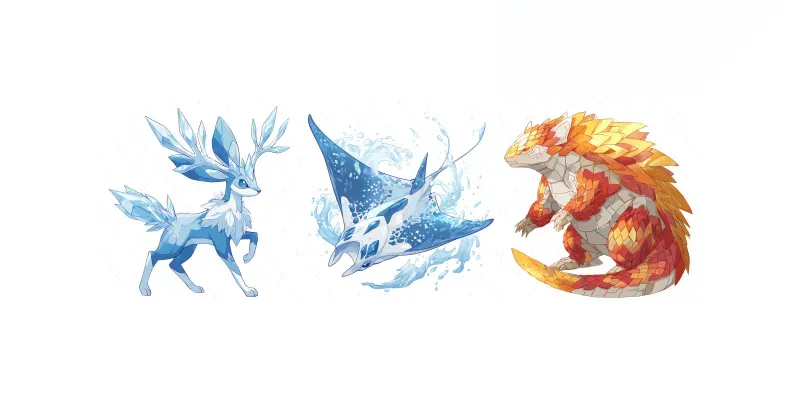Fakemon Forge Original Creature Design Generator App | PromptBase