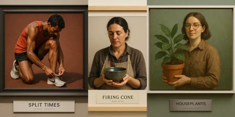 Museum Label Portraits Title Line Generator App | PromptBase