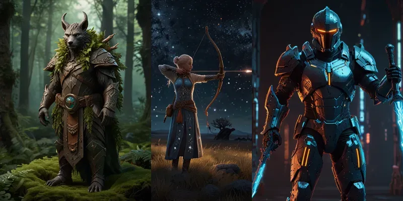 Create Stunning Fantasy Characters Generator App | PromptBase