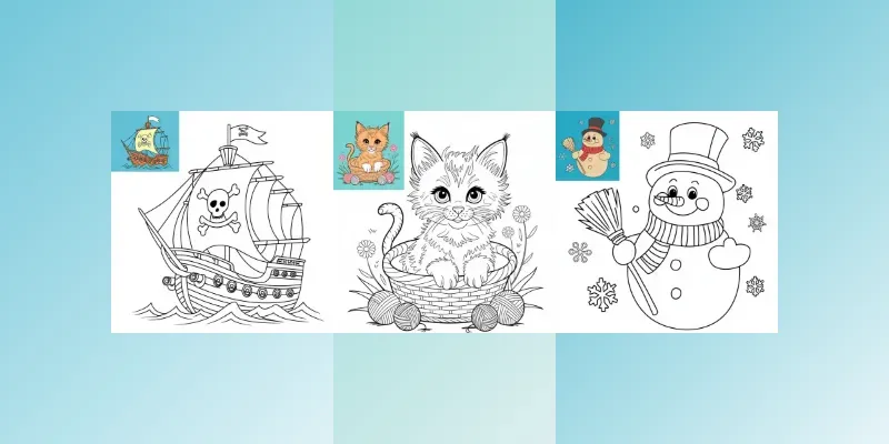 Coloring Pages With Reference Versions Ideogram Prompt | PromptBase