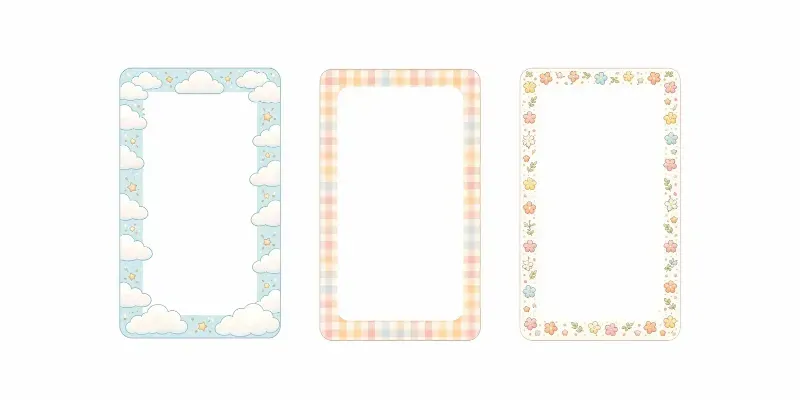 Decorative Vertical Border Frame Design Generator App | PromptBase